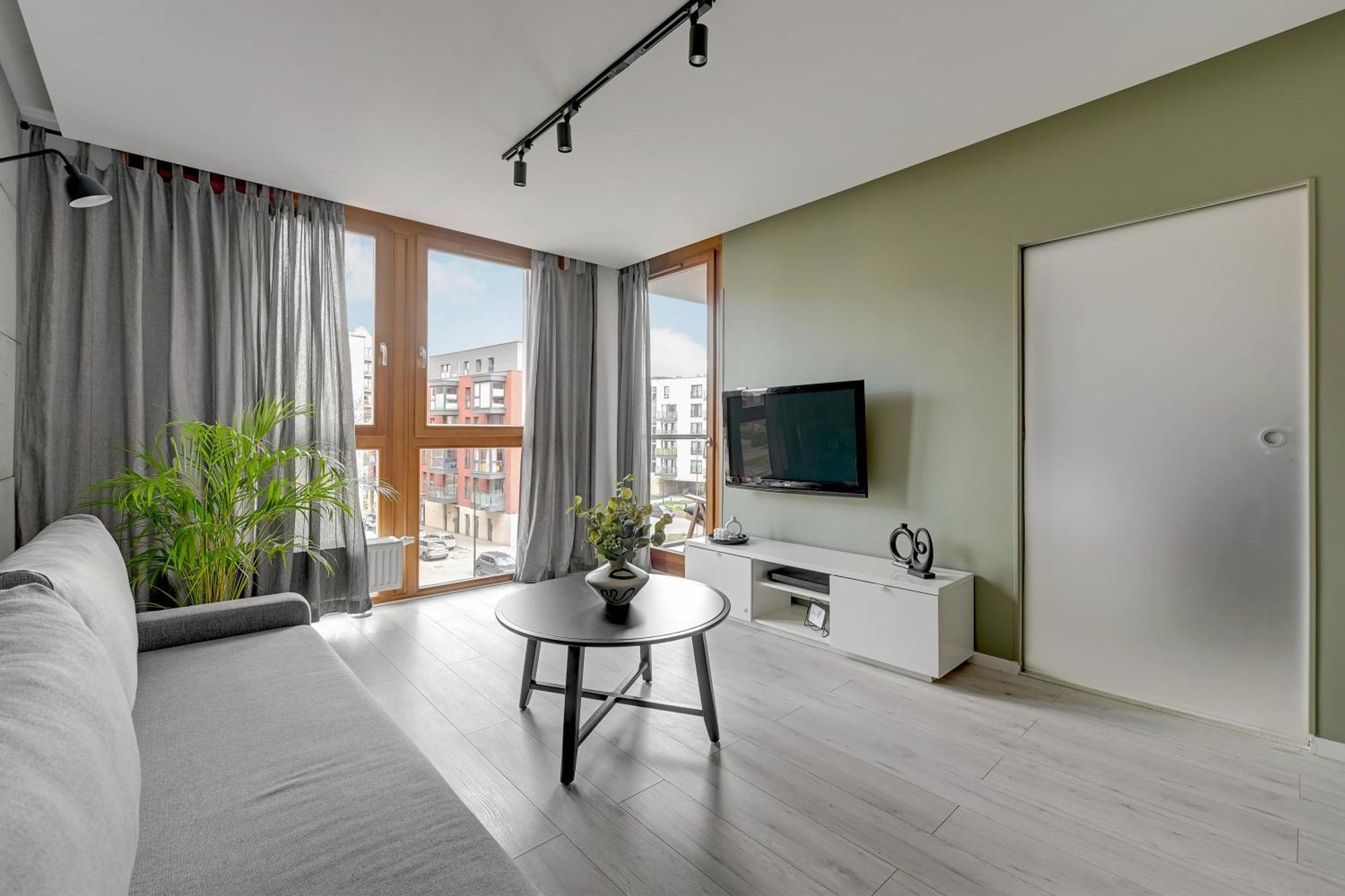 Aura Island Riverside By Downtown Apartments Gdansk Bilik gambar