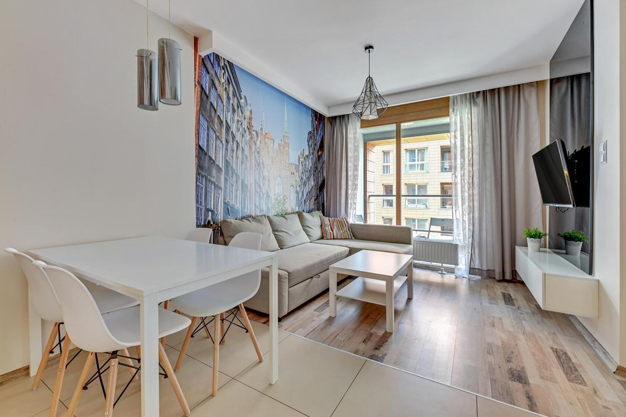 Aura Island Riverside By Downtown Apartments Gdansk Bilik gambar